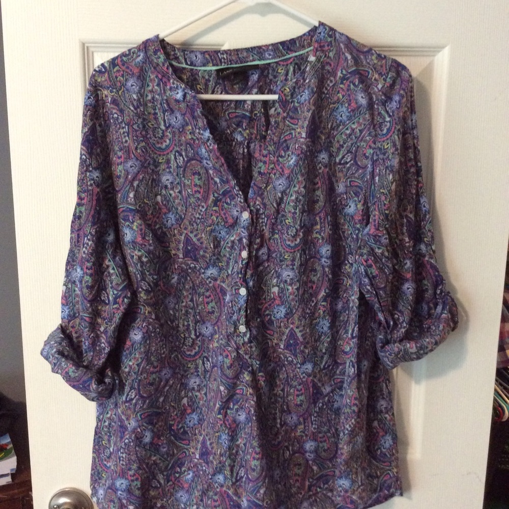 Lane Bryant paisley top